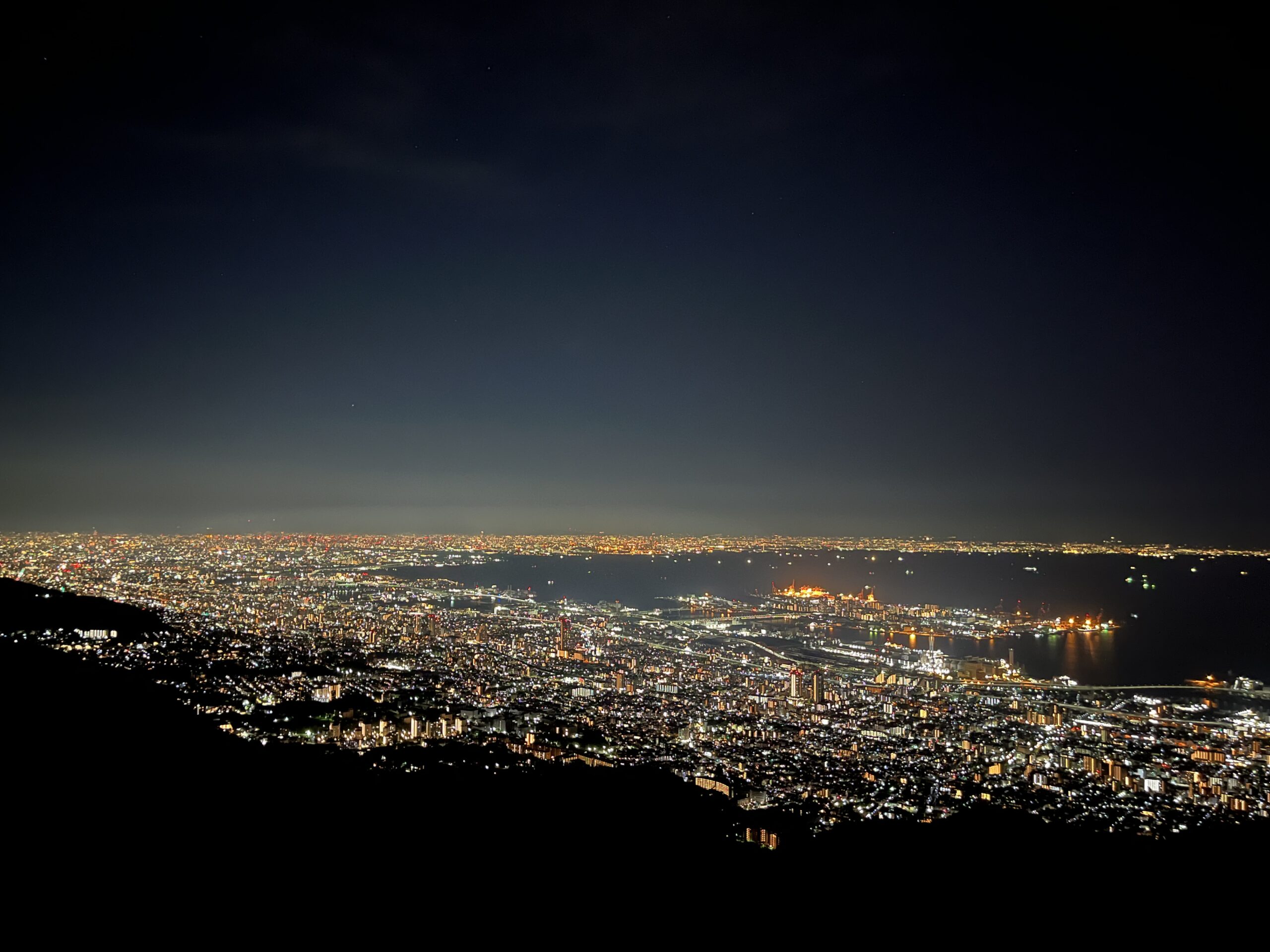 掬星台　夜景